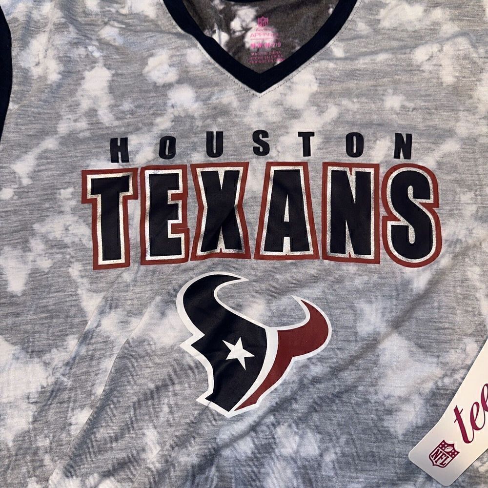 Houston Texans Teens Juniors Med Short Sleeve Shirt. Gray. Authentic. $27.99.B - Picture 2 of 6